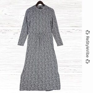 BODEN Women’s Size 10 Dress Maxi Midi Long Sleeve Floral Modest Style Pockets